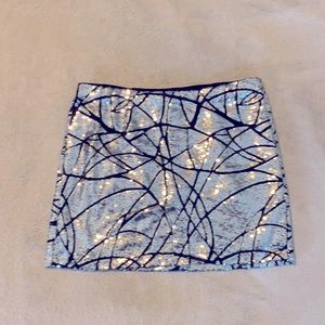 Sequin mini skirt